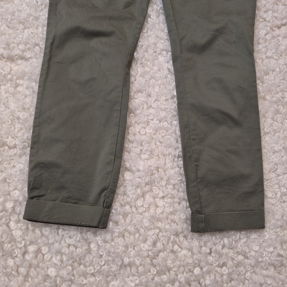 J.CREW Frankie Stretch Chino Pants Size 0 Olive Green Slim - Picture 3 of 14